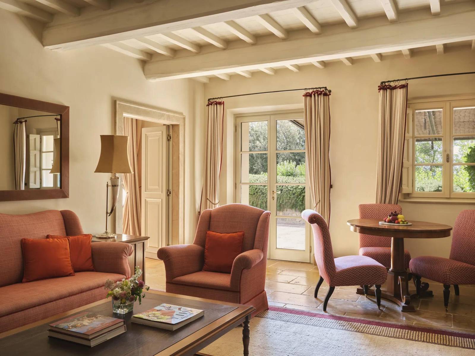 Castiglion del Bosco Terrace Suite 起居室