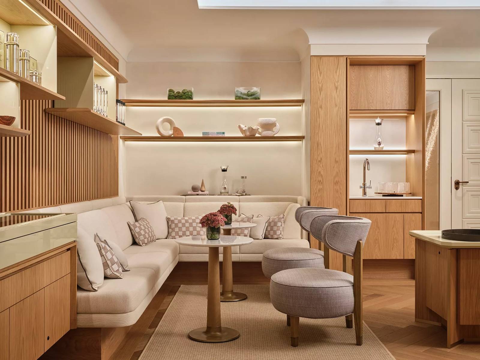 Rosewood Munich Asaya Spa 接待休憩區