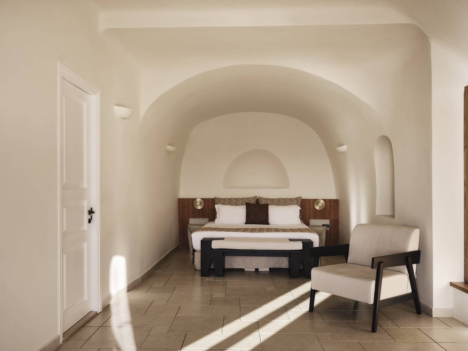 San Antonio Suite Sea View 洞穴式拱頂臥室