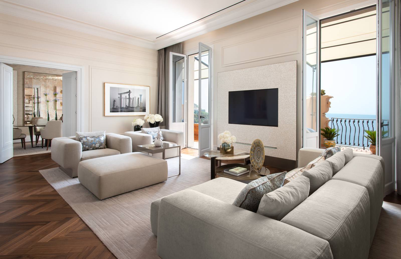 陶爾米納 San Domenico Palace Royal Suite 起居室