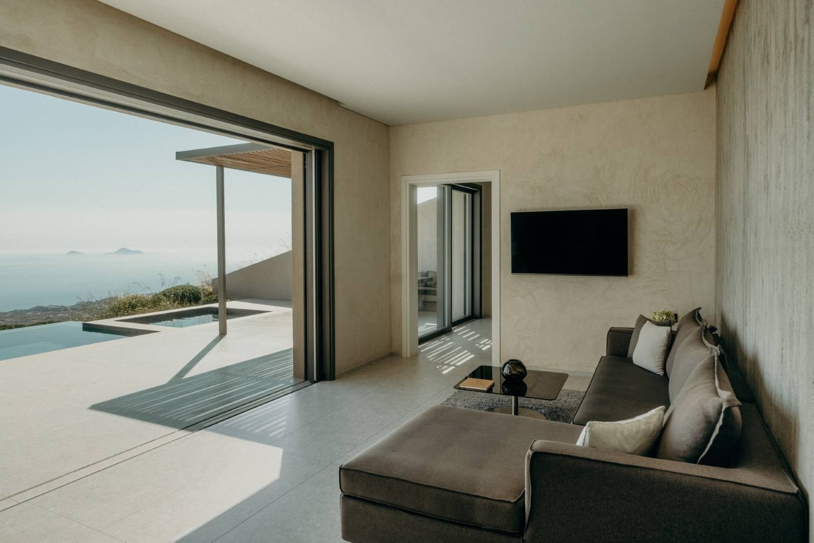 Santorini Sky Panoramic Villa 起居室
