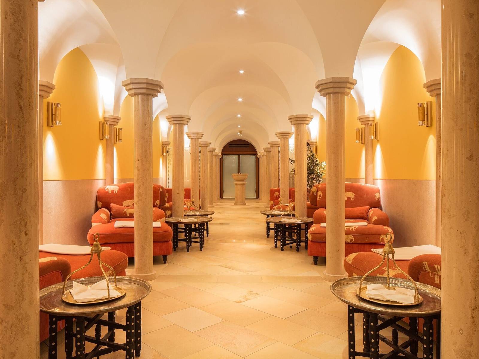 Schloss Elmau 東方土耳其浴 Hamam 圓頂廊道