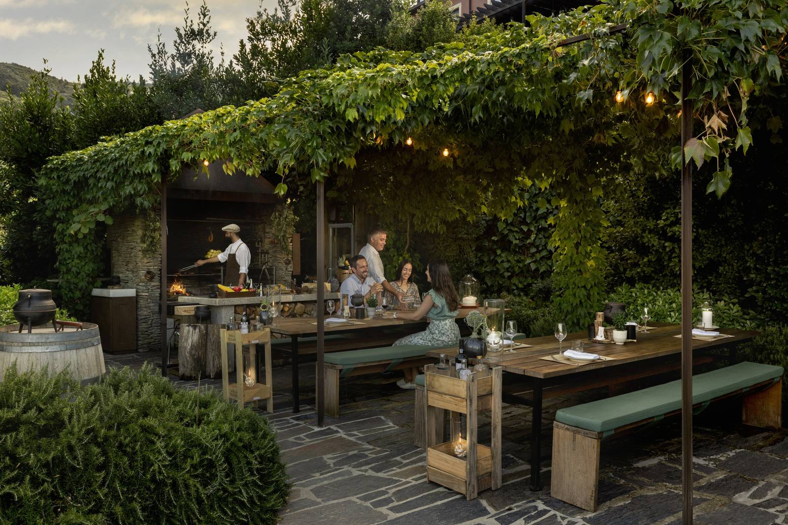 斗羅河谷 Six Senses Douro Valley 夏季花園燒烤區
