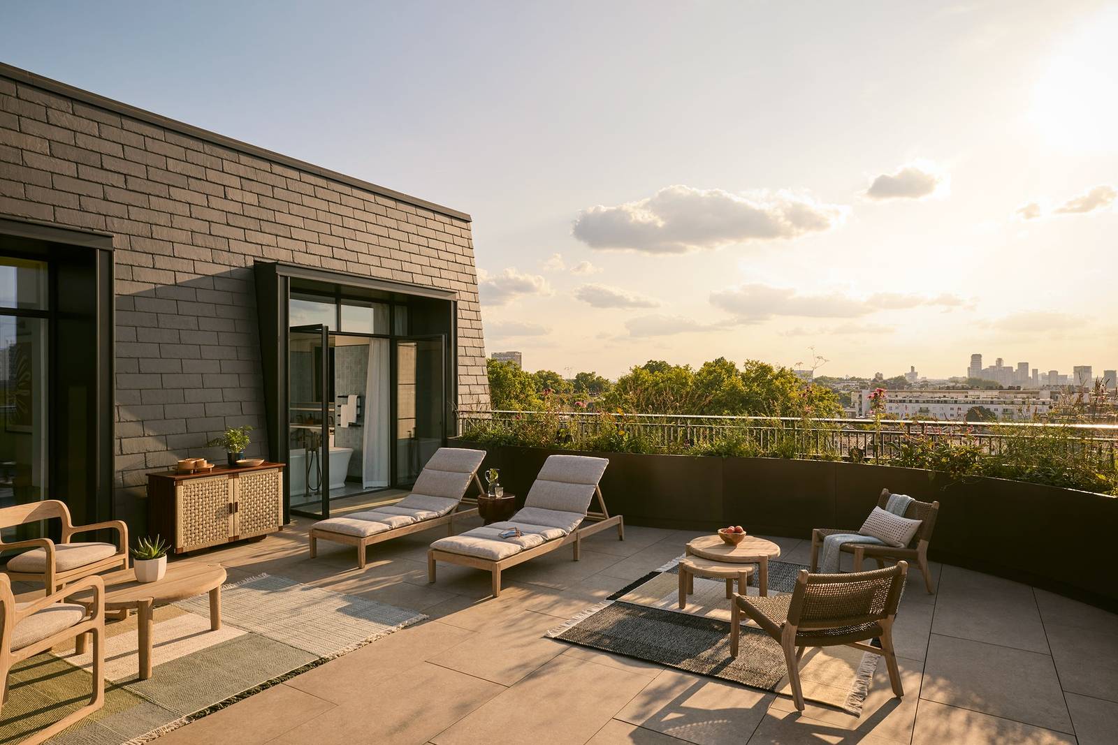 Six Senses London Westbourne Suite 的露台