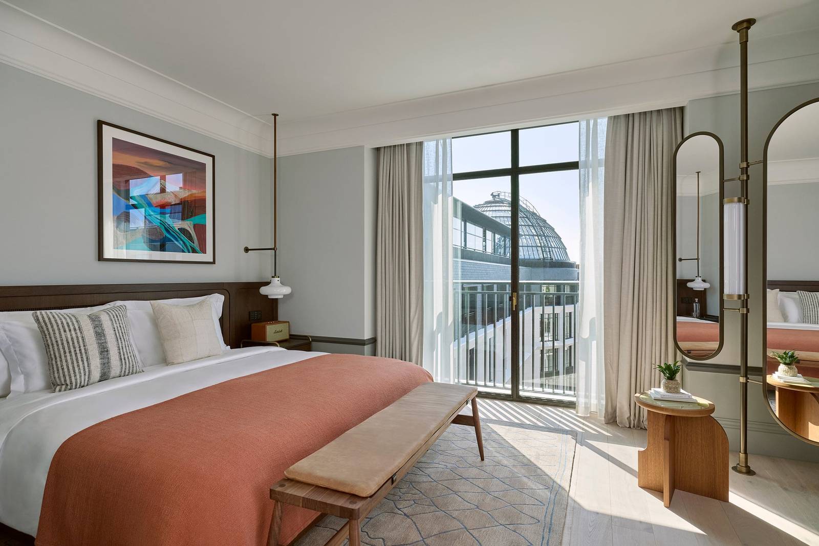 Six Senses London Courtyard Suite 臥室