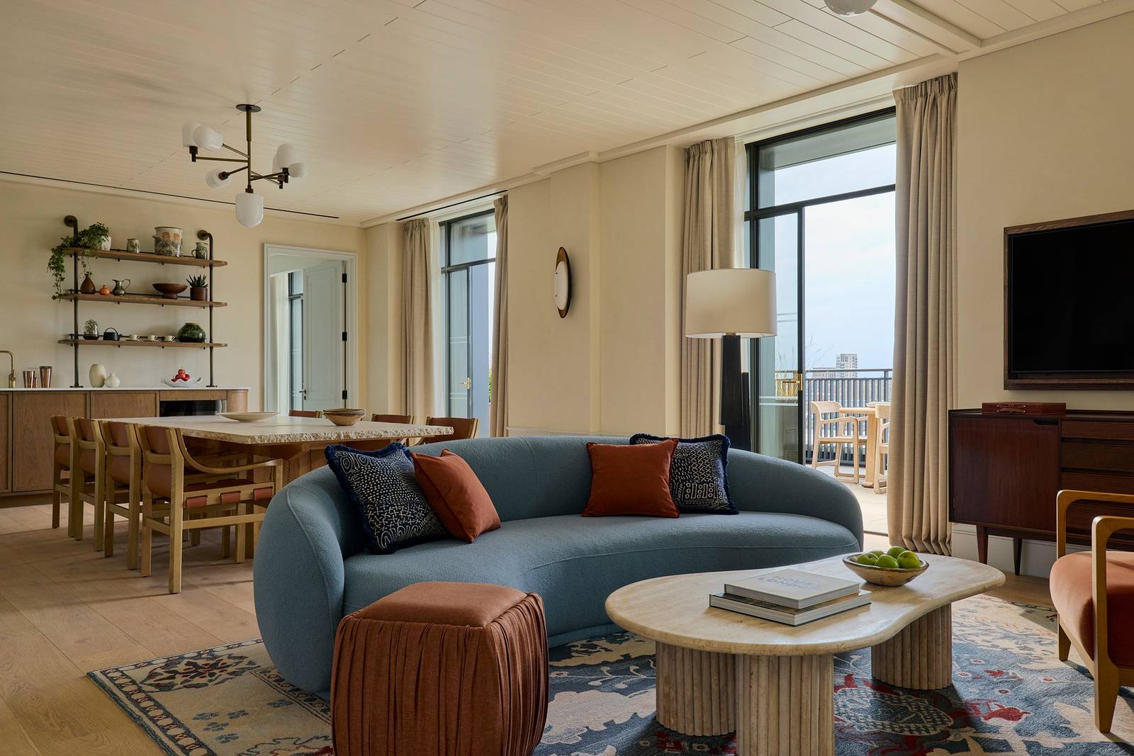 Six Senses London Whiteley Suite 起居室