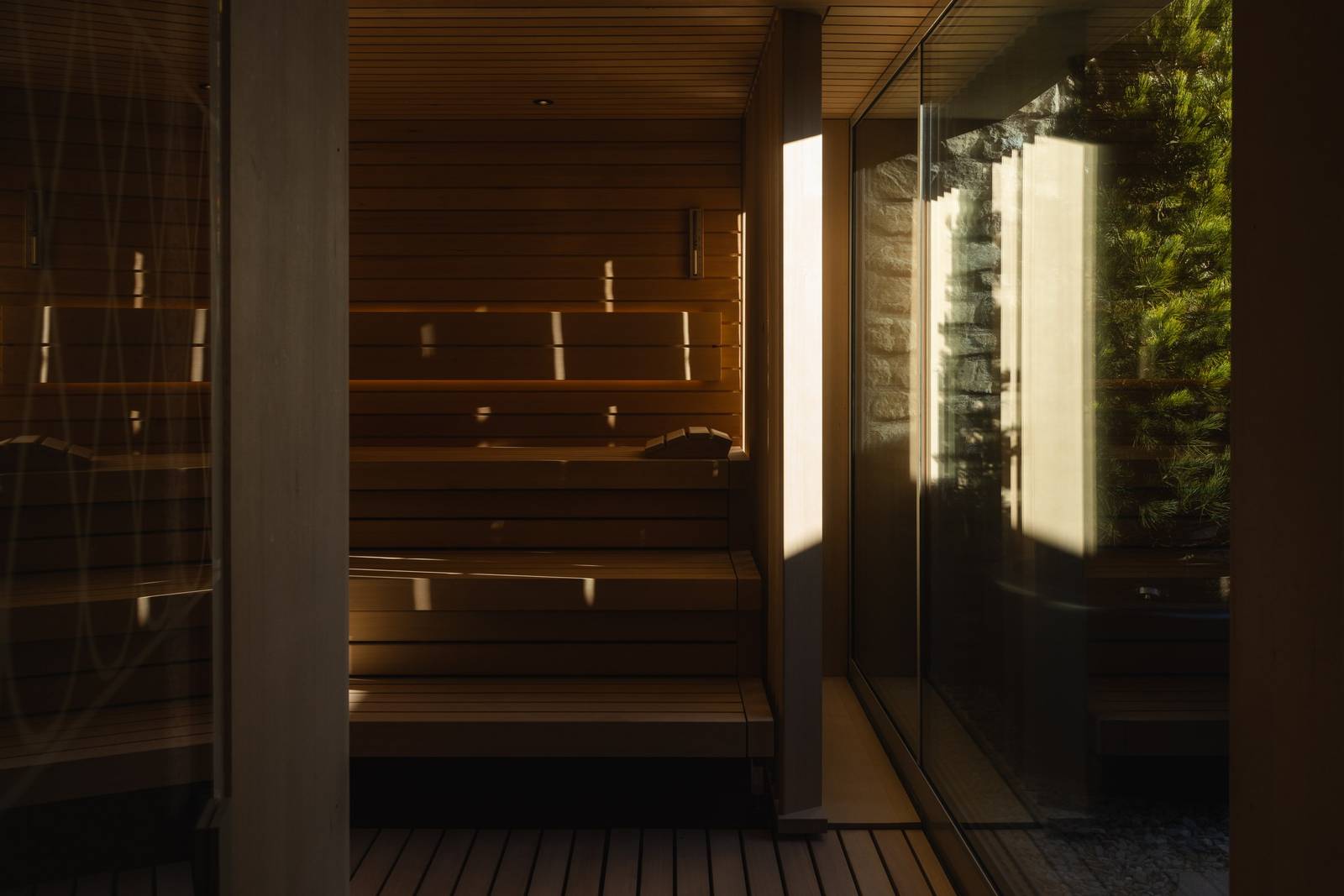 Suvretta Spa 木質桑拿室