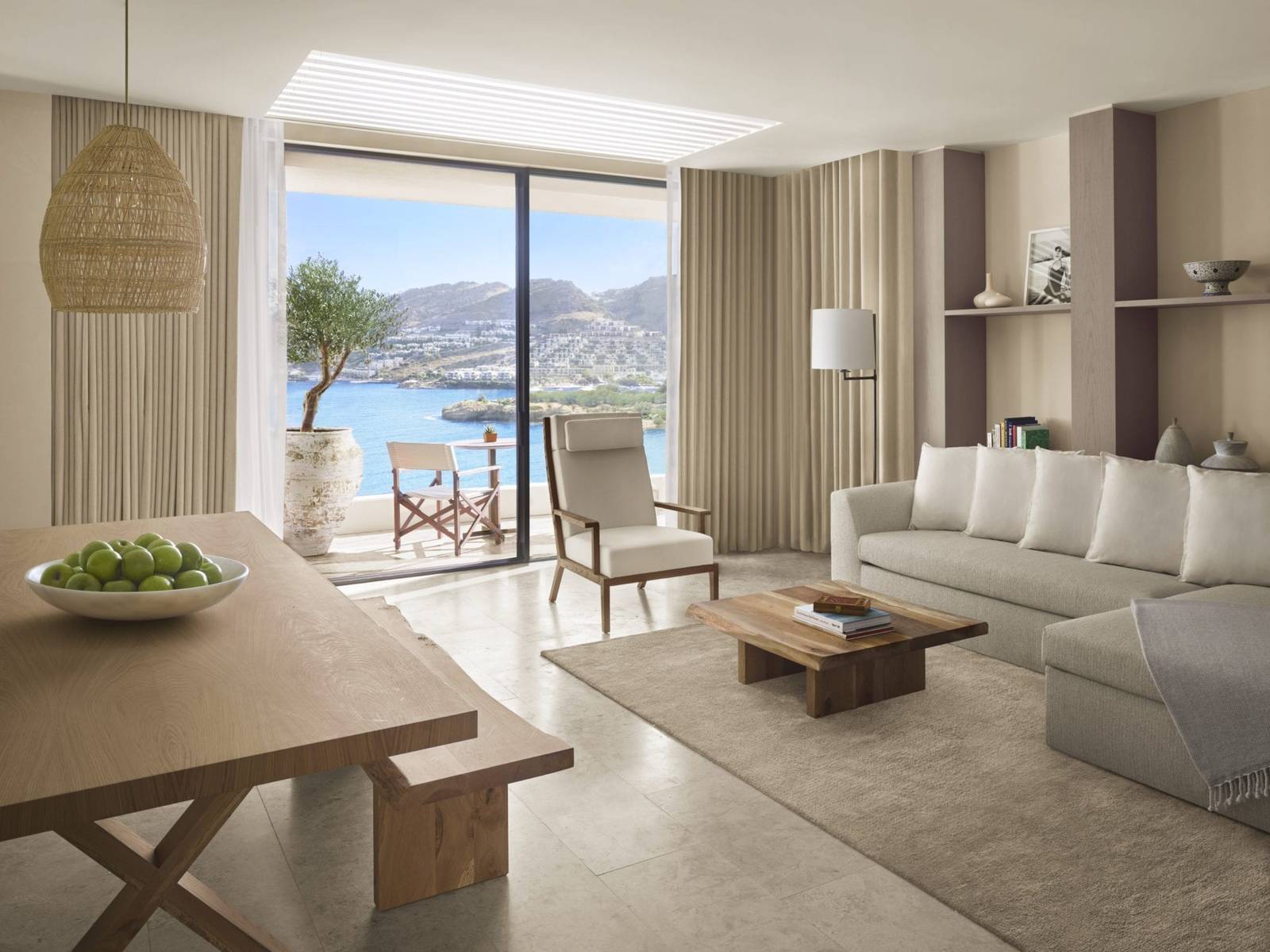 The Bodrum EDITION Sea View Loft Suite 起居區