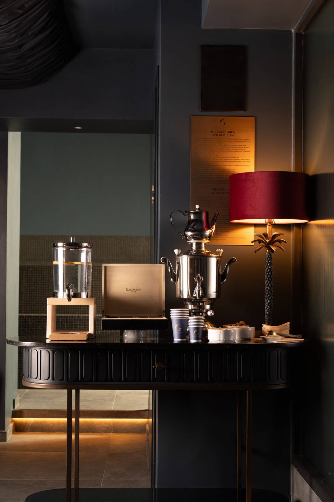 羅馬 The Goethe Hotel Spa 茶飲角落