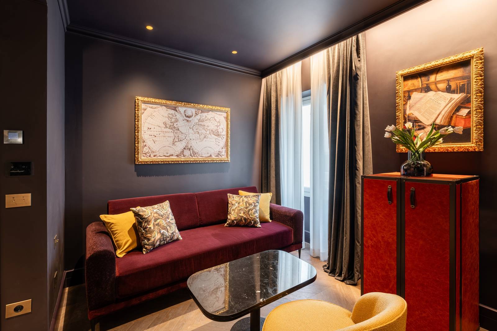 羅馬 The Goethe Hotel 套房起居區