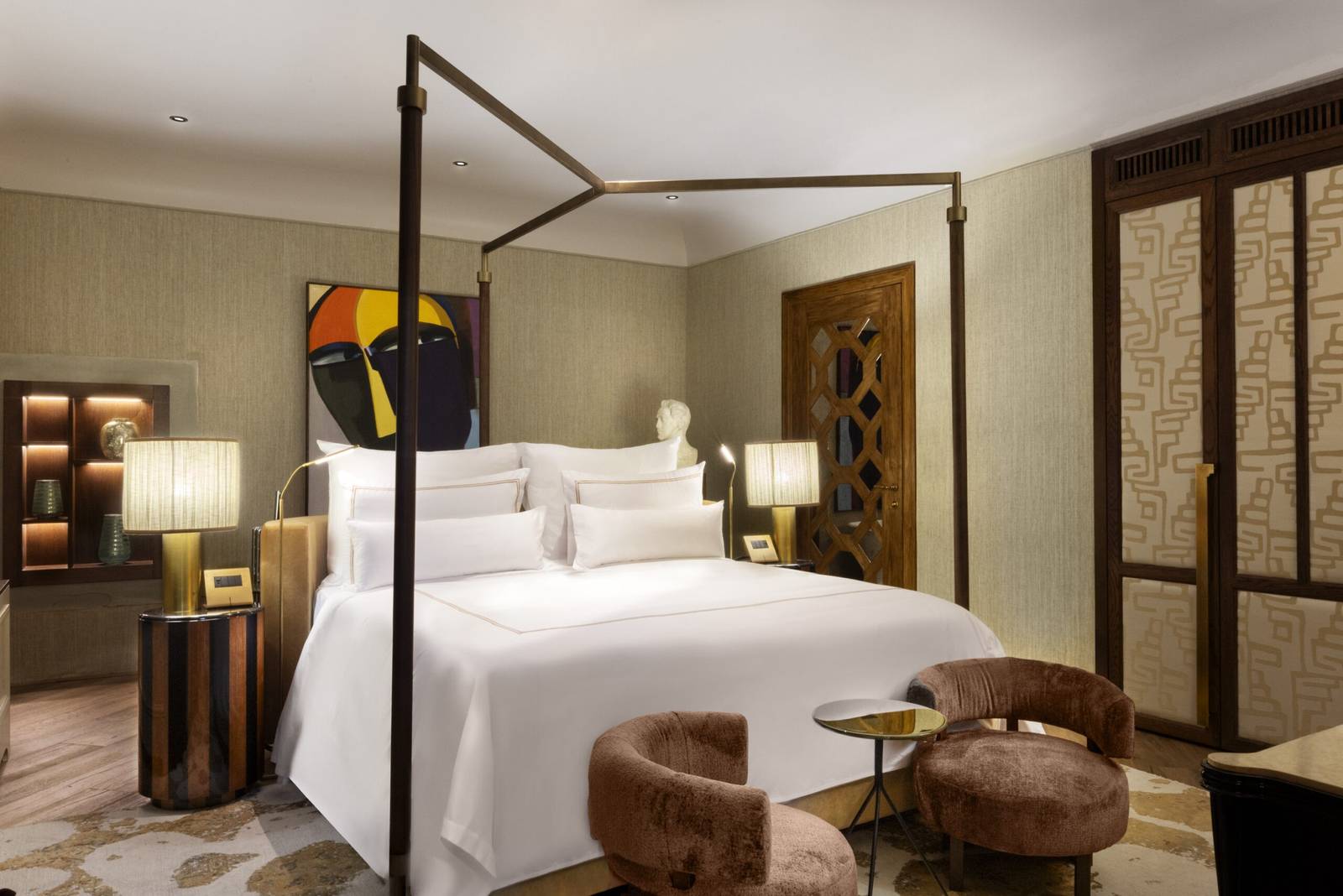 佛羅倫斯 The James Junior Suite 金屬罩篷床