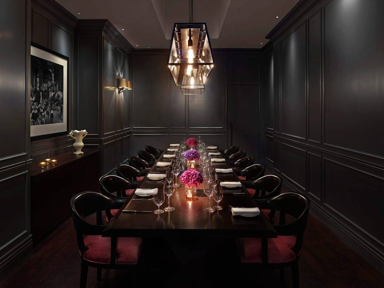 倫敦 EDITION 酒店 Berners Tavern 樓上的私人包廂