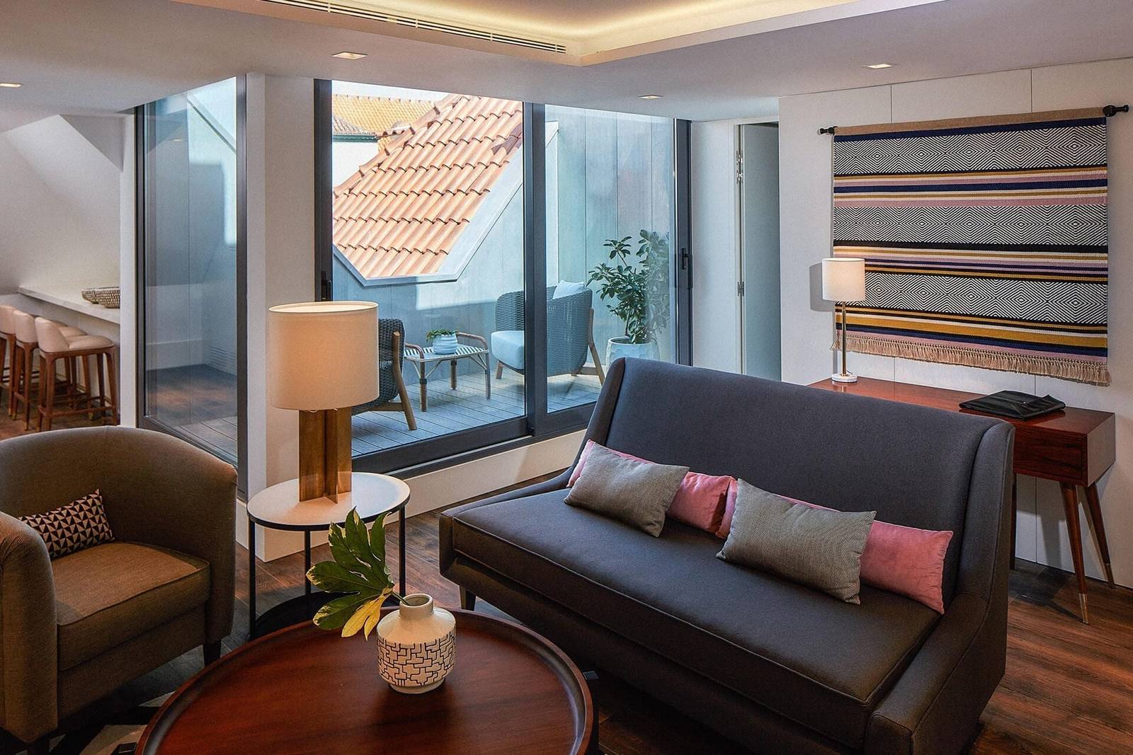 里斯本 The Lumiares Penthouse 起居室