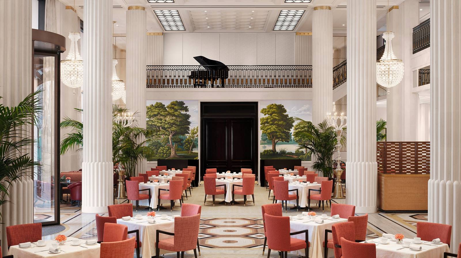 倫敦半島酒店 The Lobby 大廳與水晶吊燈