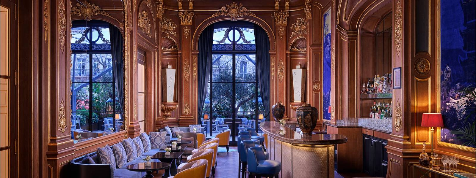 巴黎半島酒店 Le Bar Kléber 木雕酒吧