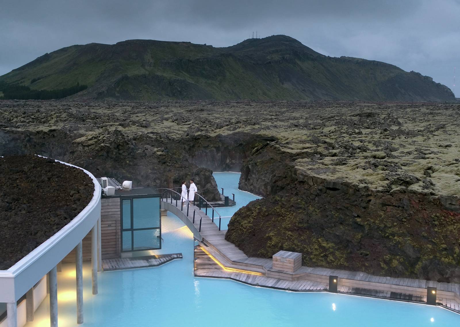 The Retreat at Blue Lagoon 空拍 Retreat Lagoon 與熔岩苔原