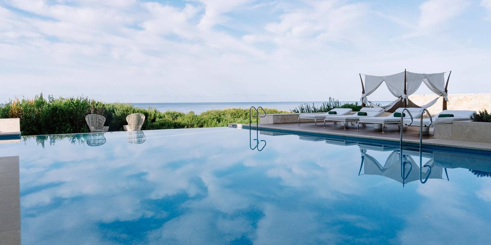 The Romanos Royal Villa Koroni 面海無邊際泳池