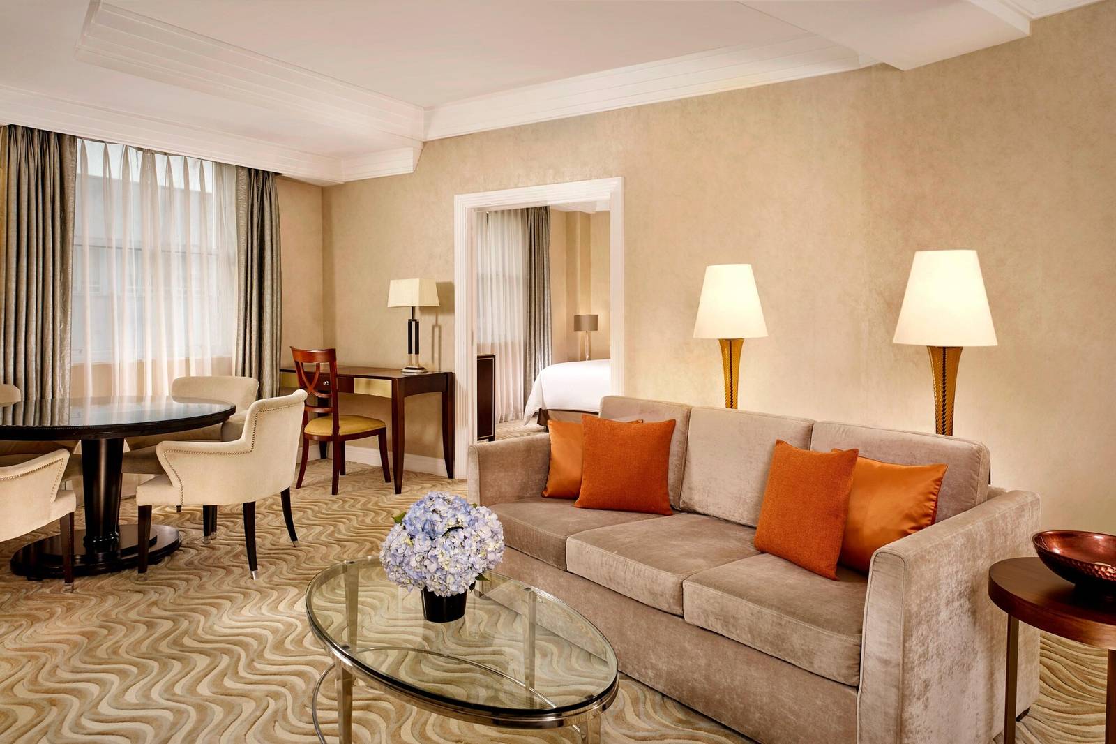 倫敦 The Westbury Mayfair 套房起居室