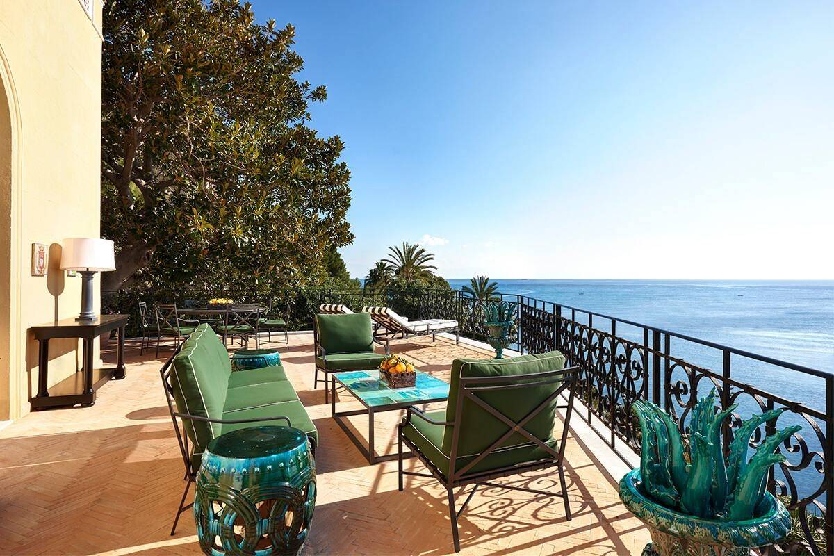 Villa Igiea Donna Franca Suite 面海露台