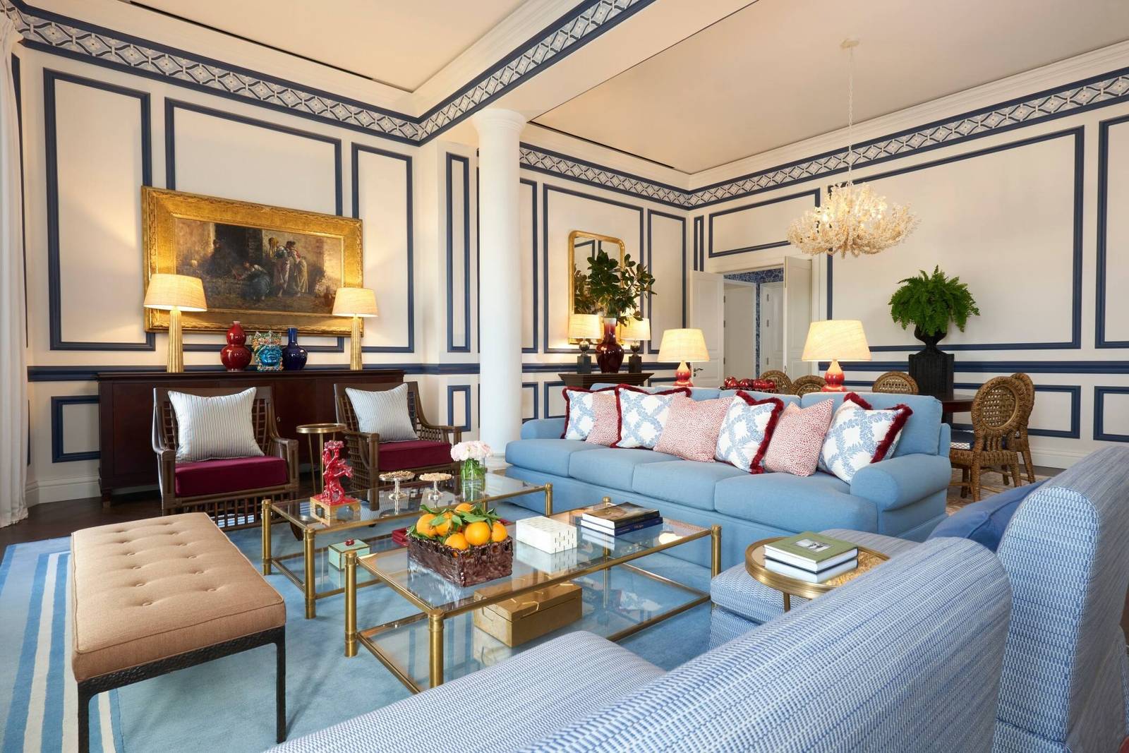 Villa Igiea Donna Franca Suite 起居室