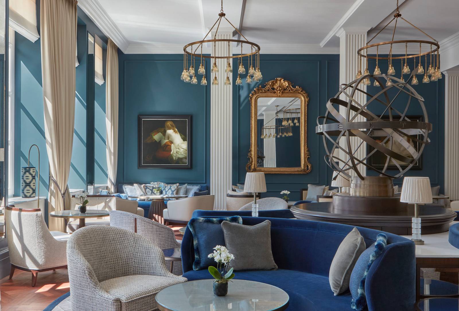 阿姆斯特丹 Waldorf Astoria Peacock Lounge 藍牆酒廊
