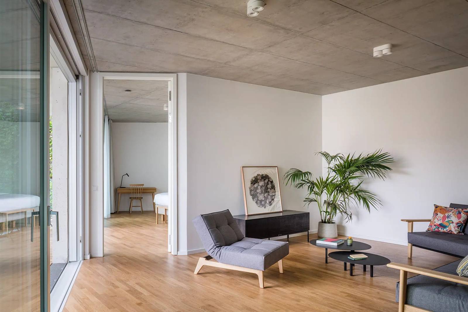 柏林 Wilmina Garden Loft 起居區