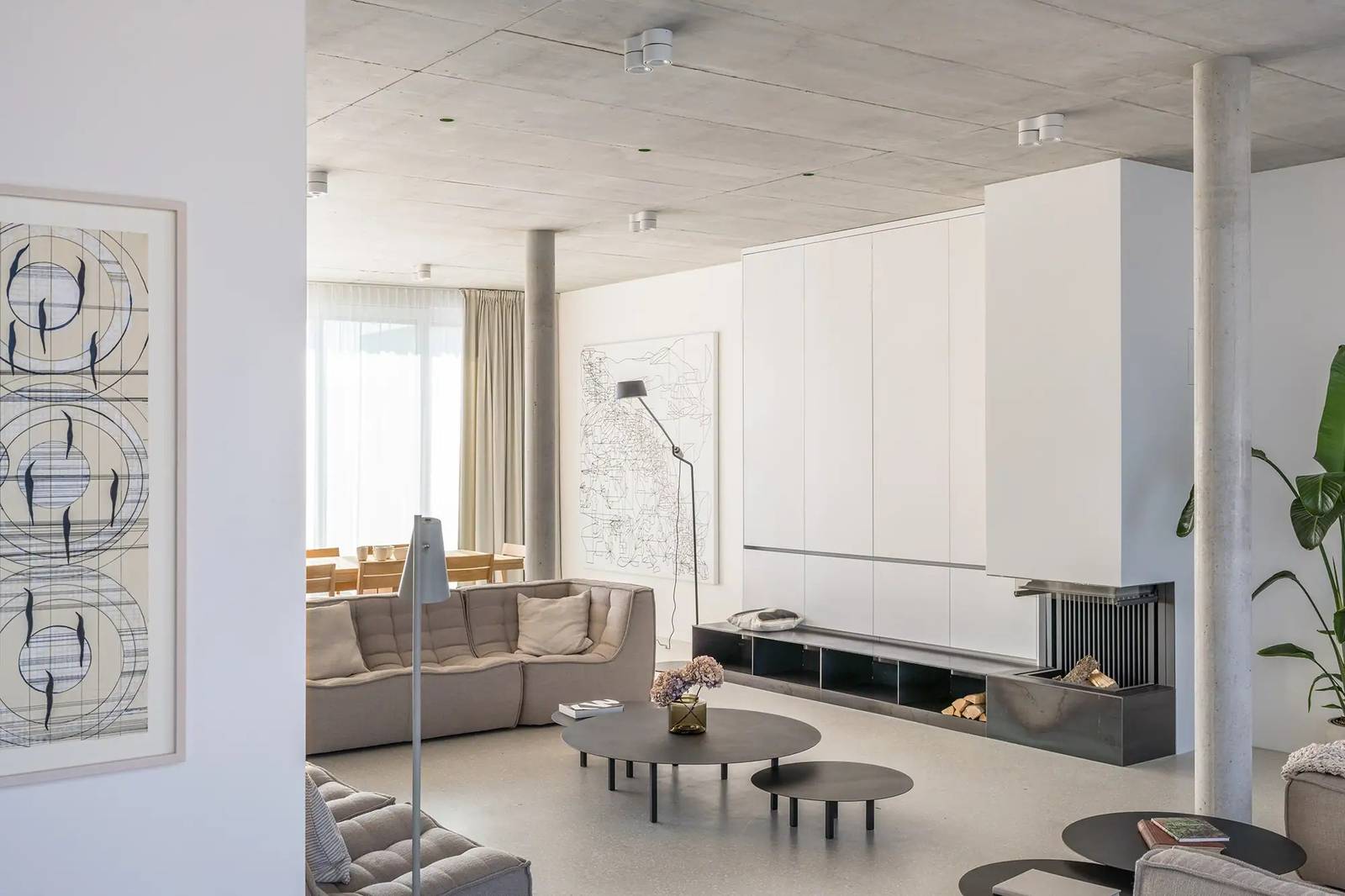 Wilmina 新館 Penthouse 公寓起居空間