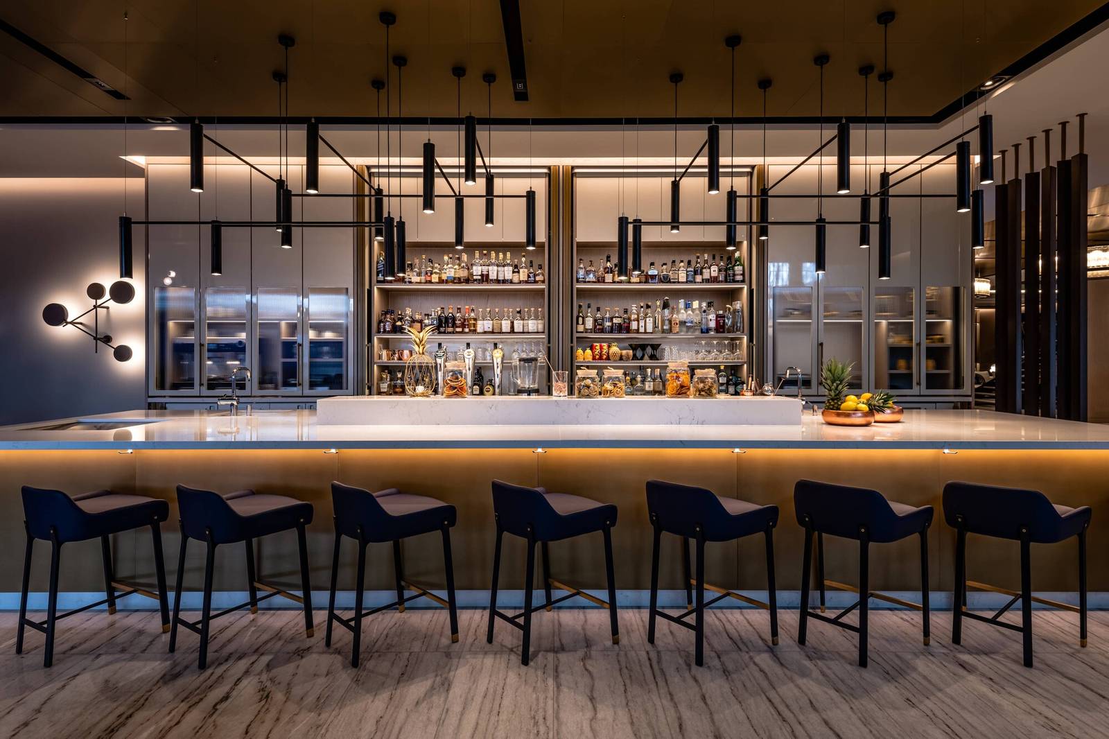 蘇黎世萬豪酒店 Lenox Bar 吧檯