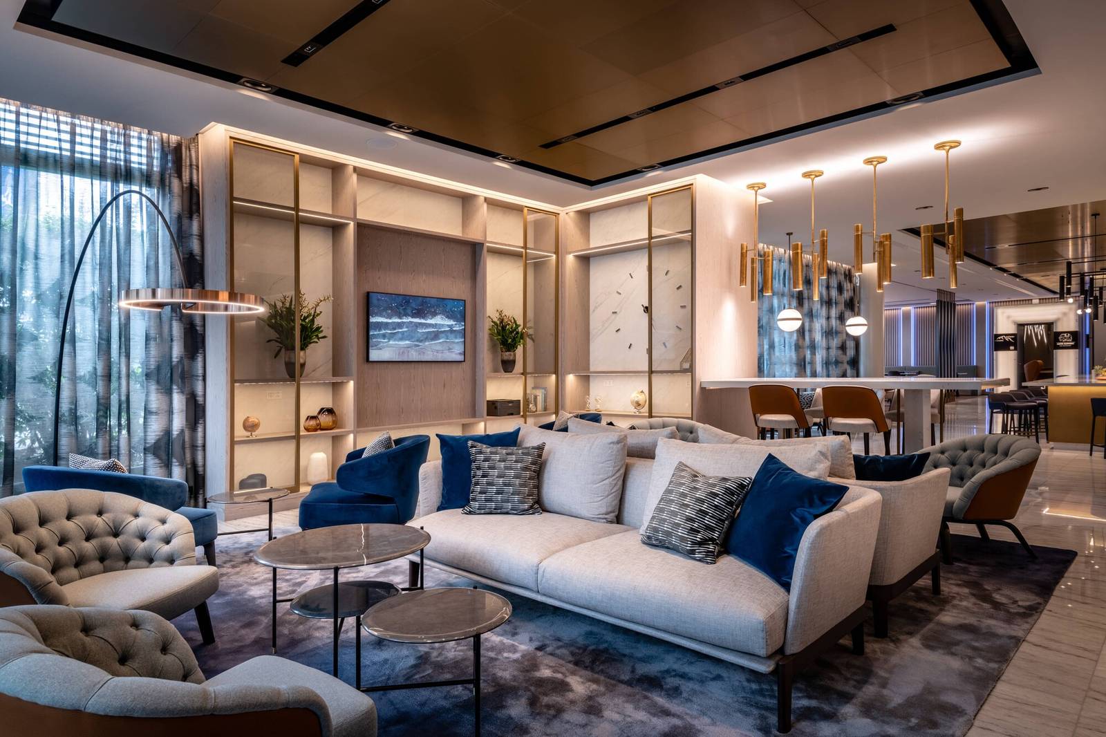 蘇黎世萬豪酒店 Great Room 大廳沙發區