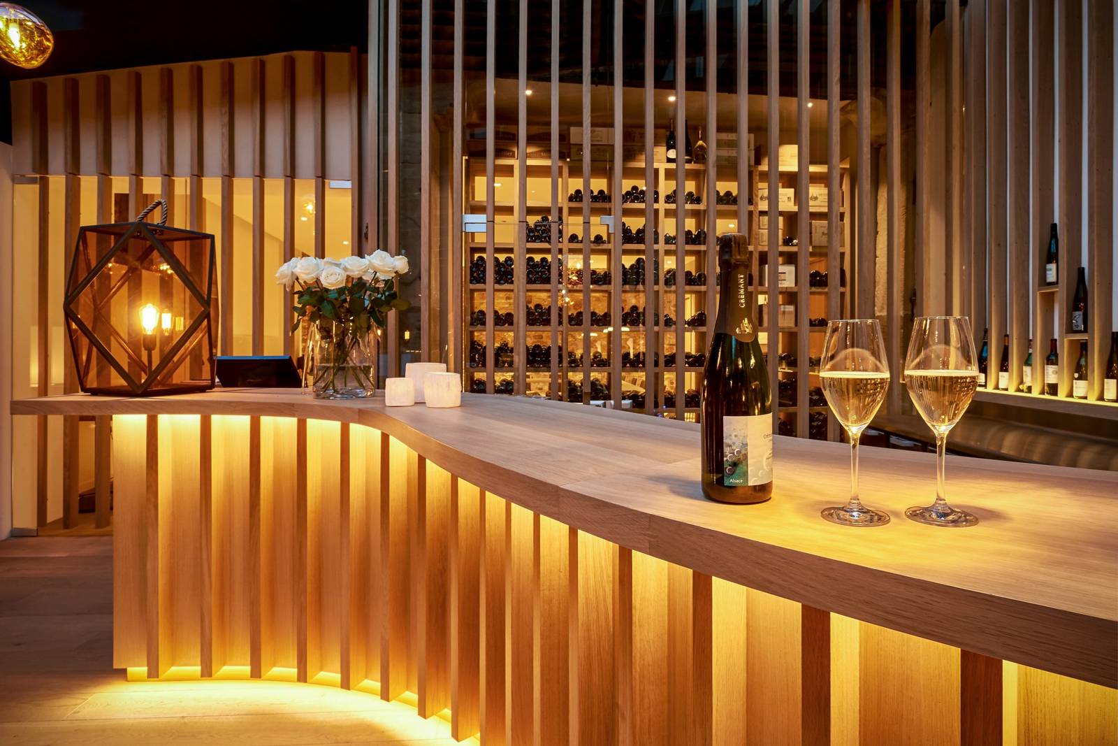 5 Terres Hôtel & Spa 葡萄酒吧吧檯