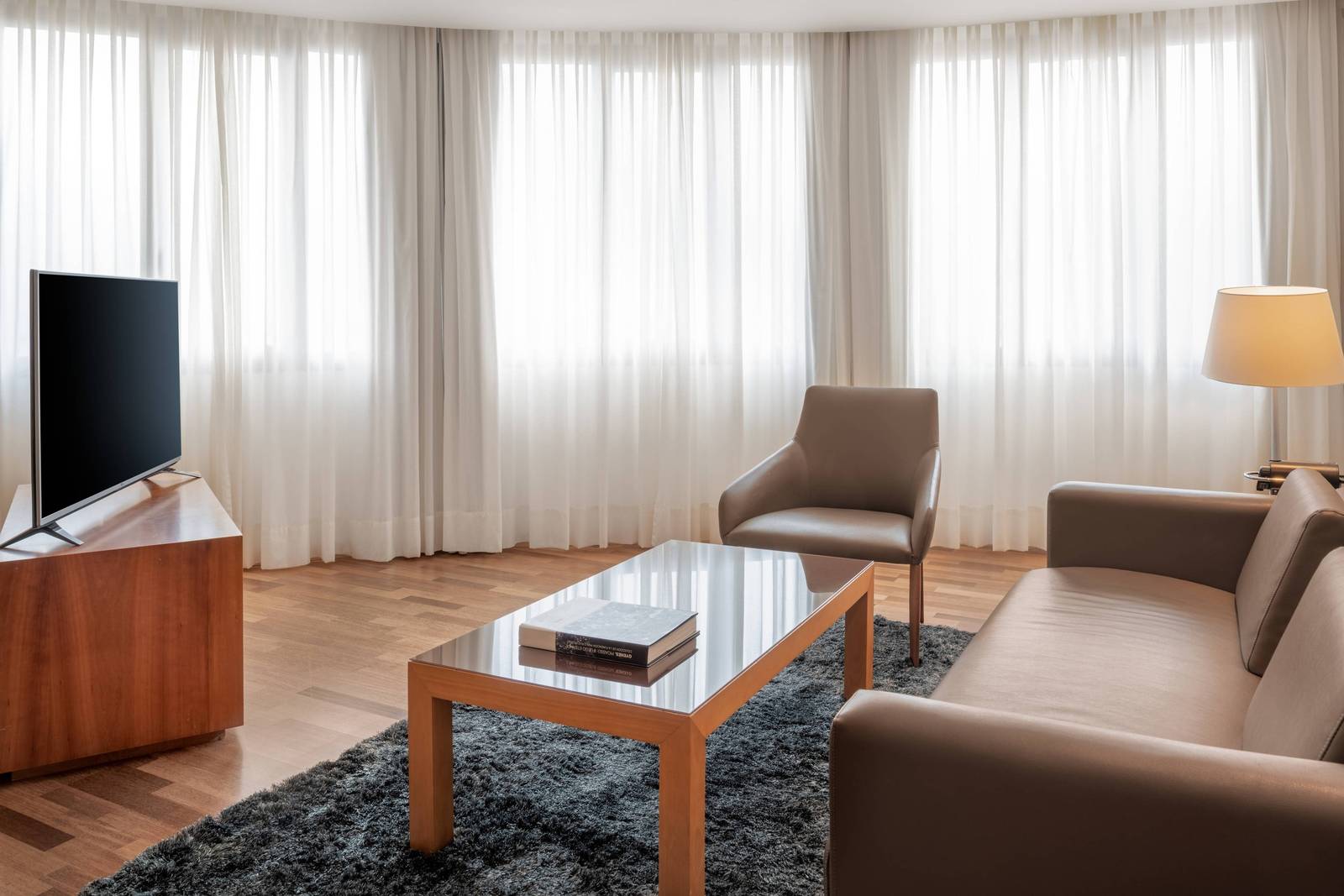 馬拉加 AC Hotel Málaga Palacio Junior Suite 起居區