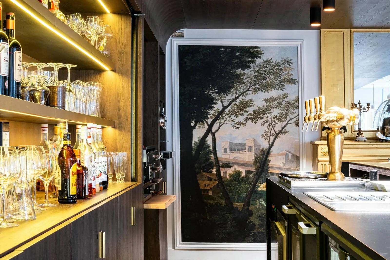Aigle Noir 酒店 A l'Epicerie 酒吧吧台