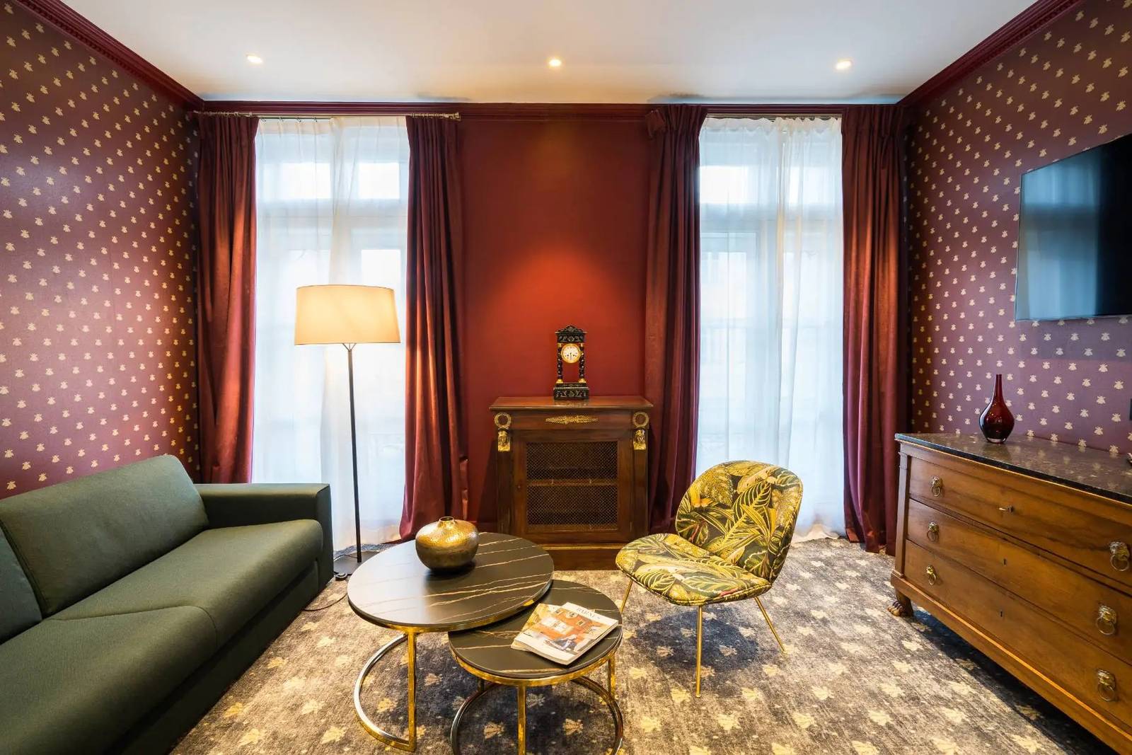 Aigle Noir 酒店 Executive Suite 起居區