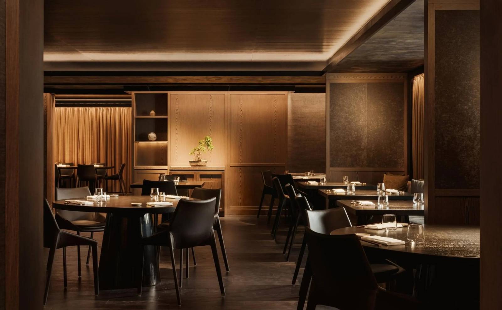 Aman Rosa Alpina Enju 日式餐廳用餐區