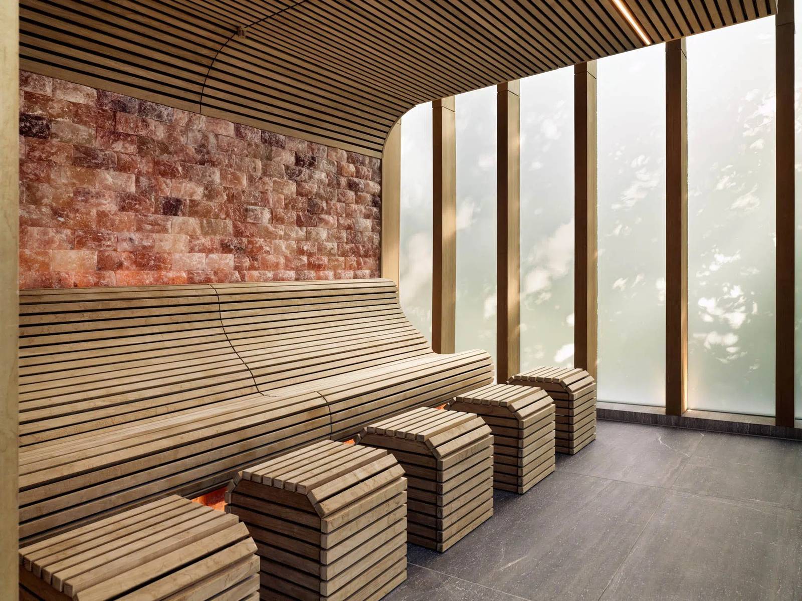 安特衛普 Botanic Sanctuary Botanic Health Spa 鹽磚牆的木造三溫暖