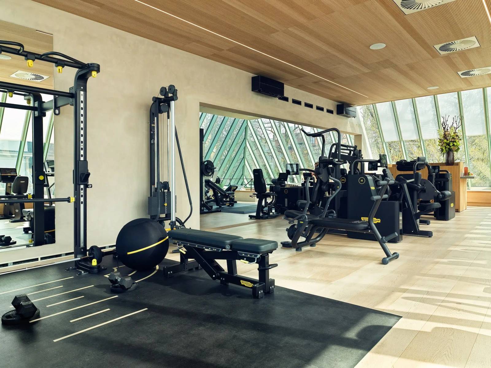 安特衛普 Botanic Sanctuary Botanic Health Club 的 Technogym 健身器材