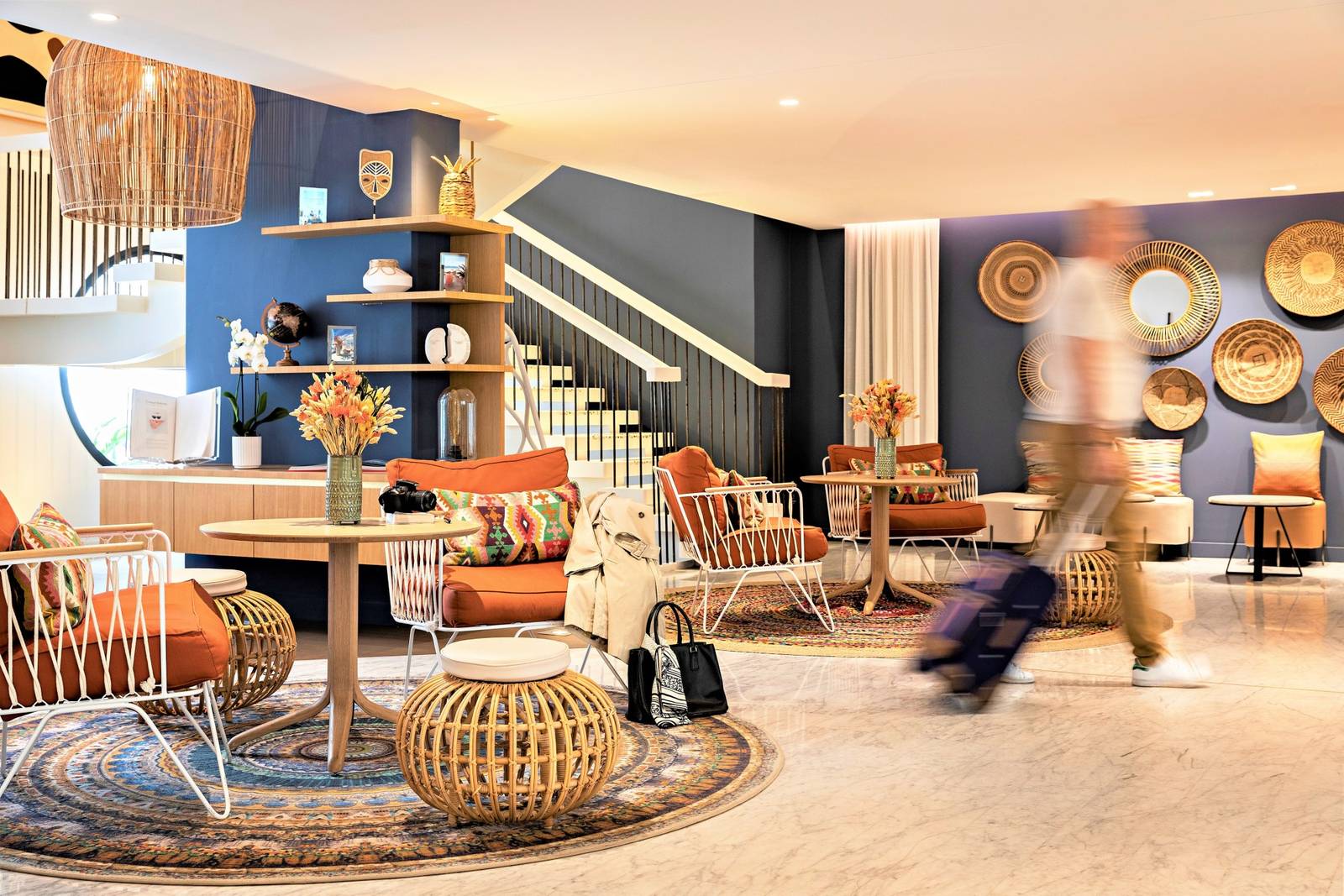 Croisette Beach Hotel 波希米亞風格的大廳酒廊