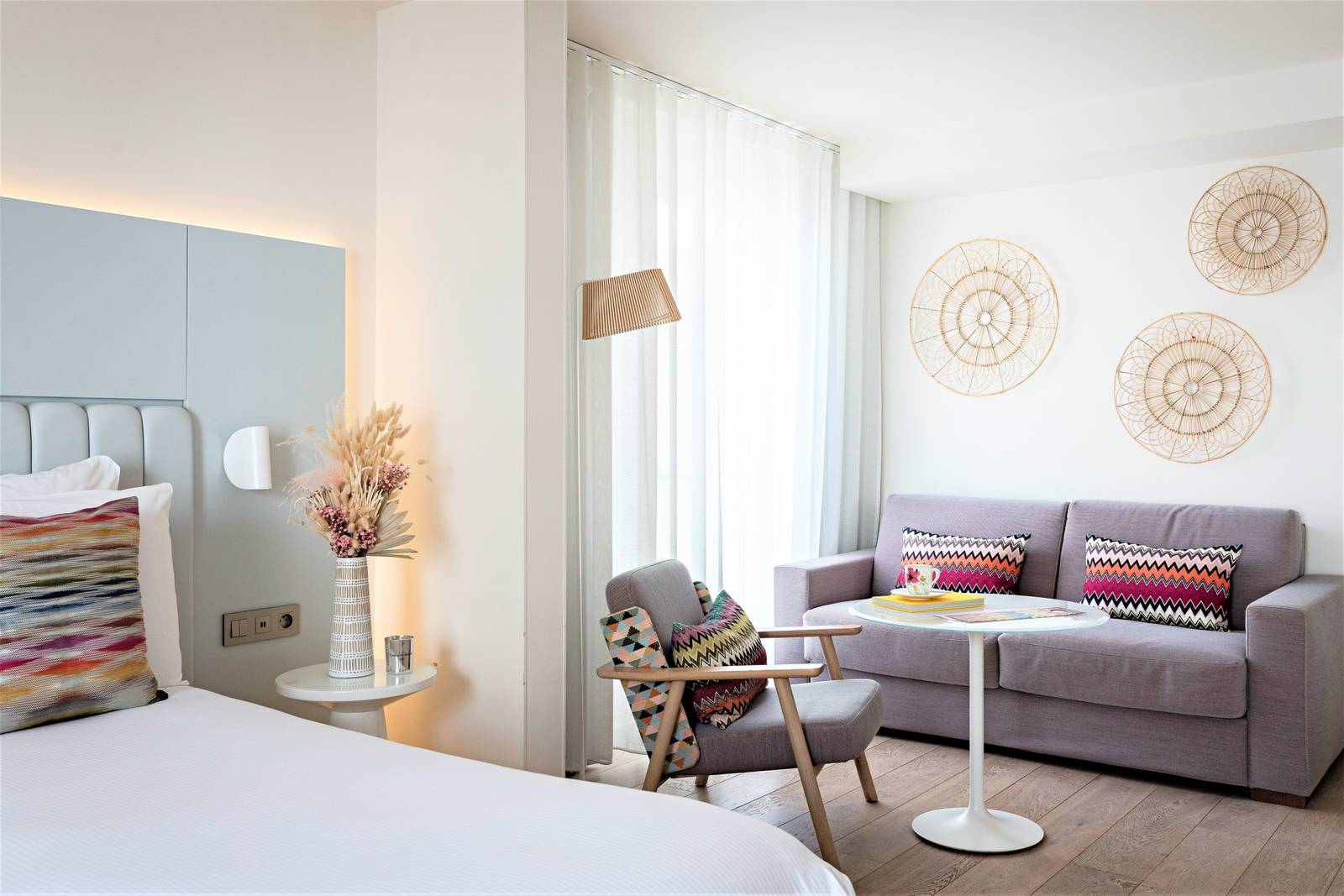 Croisette Beach Hotel Bohemian Suite 起居區