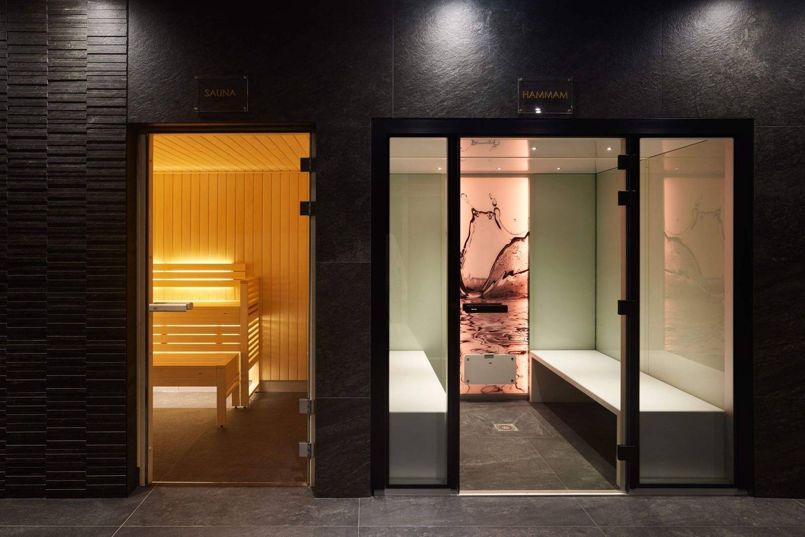 Le Domaine du Liziec Spa 三溫暖與蒸氣室入口