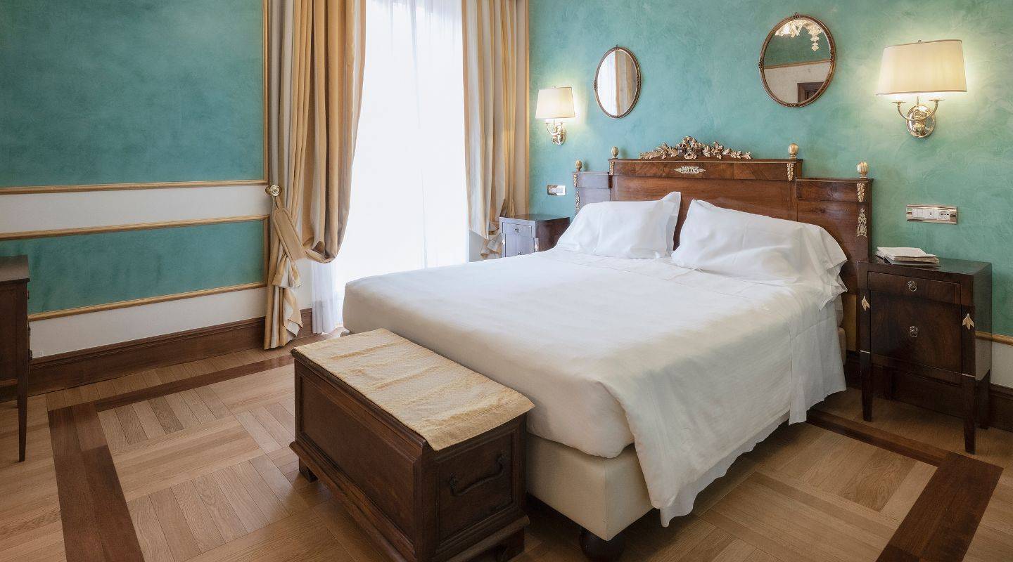 維羅納 Due Torri Hotel Maria Callas Deluxe Suite 臥室