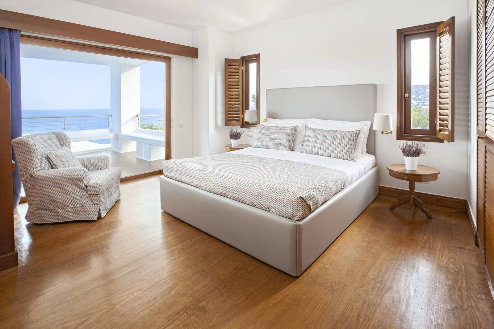 Elounda Beach Deluxe Hotel & Bungalow Suite 海景臥室