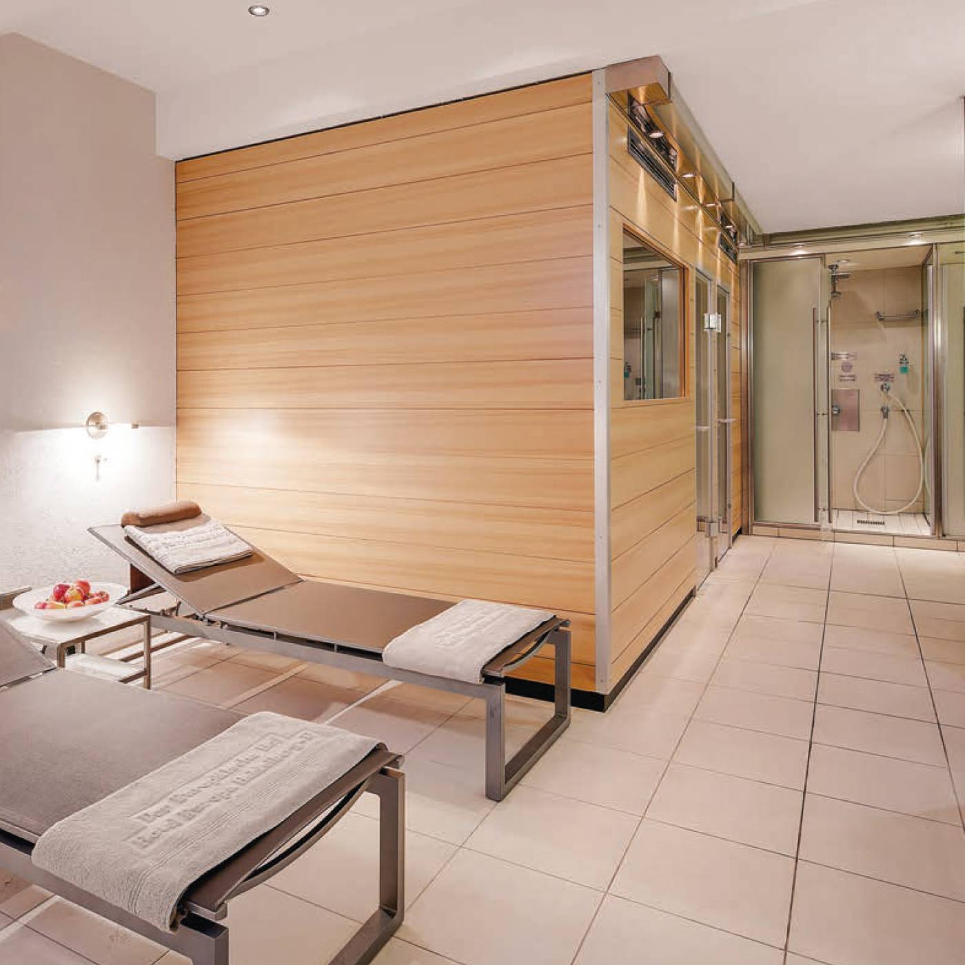 海德堡 Der Europäische Hof Spa 三溫暖區與躺椅