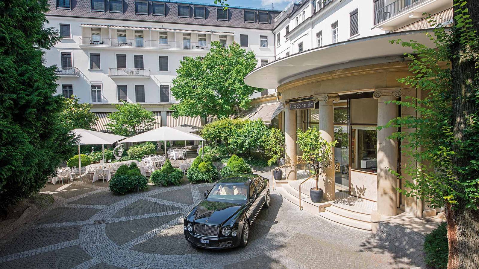 海德堡 Der Europäische Hof 內庭花園與前庭