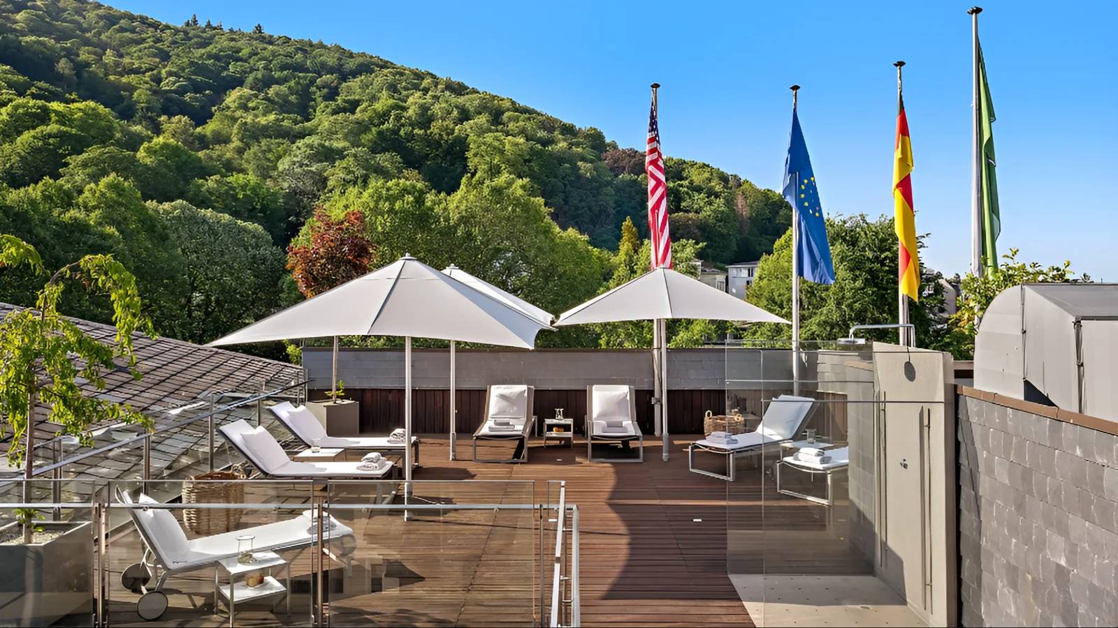 海德堡 Der Europäische Hof Panorama Spa 屋頂日光露台