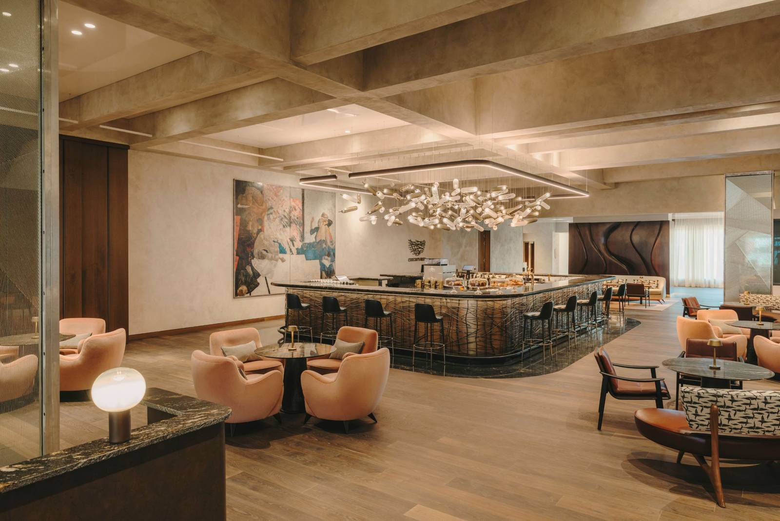 布拉格費爾蒙酒店餐廳用餐區