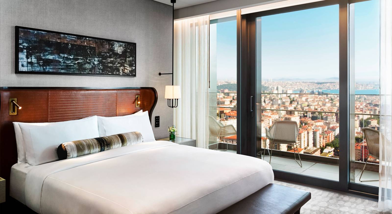 Fairmont Quasar Istanbul 高樓層城市景大床房