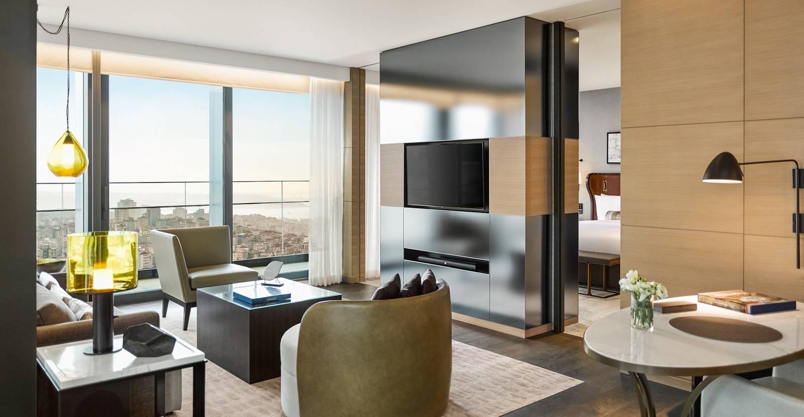 Fairmont Quasar Istanbul 套房起居區