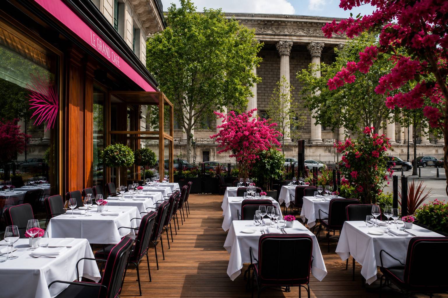 Le Grand Café Fauchon 面向瑪德蓮教堂的露台
