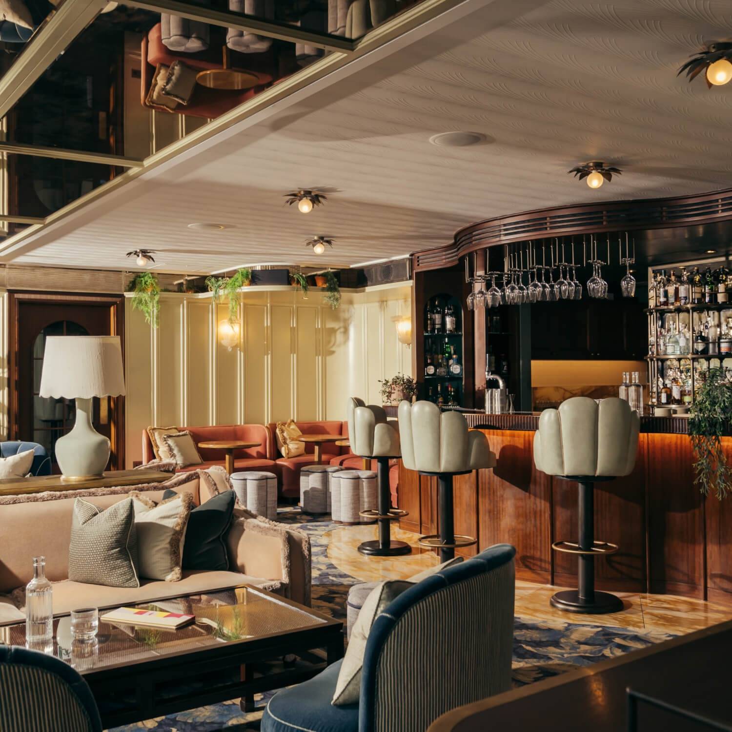 愛丁堡 Gleneagles Townhouse Lamplighters 屋頂酒吧吧台