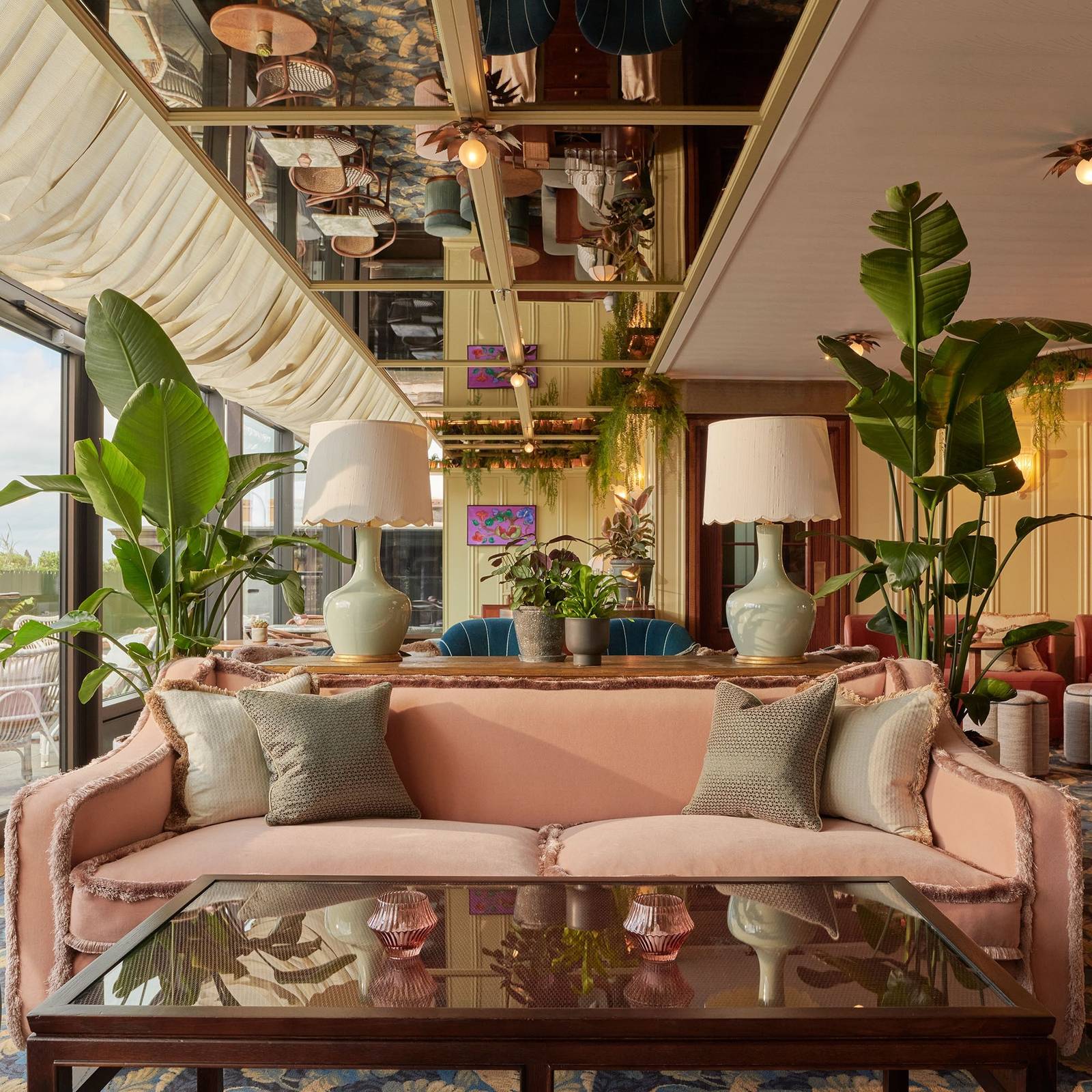 愛丁堡 Gleneagles Townhouse 屋頂酒吧 Lamplighters 沙發座位區